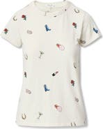 rag & bone Allover Print Short Sleeve Cotton T-Shirt