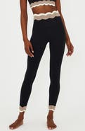 Beach Riot Stacy Scallop Colorblock Rib Leggings
