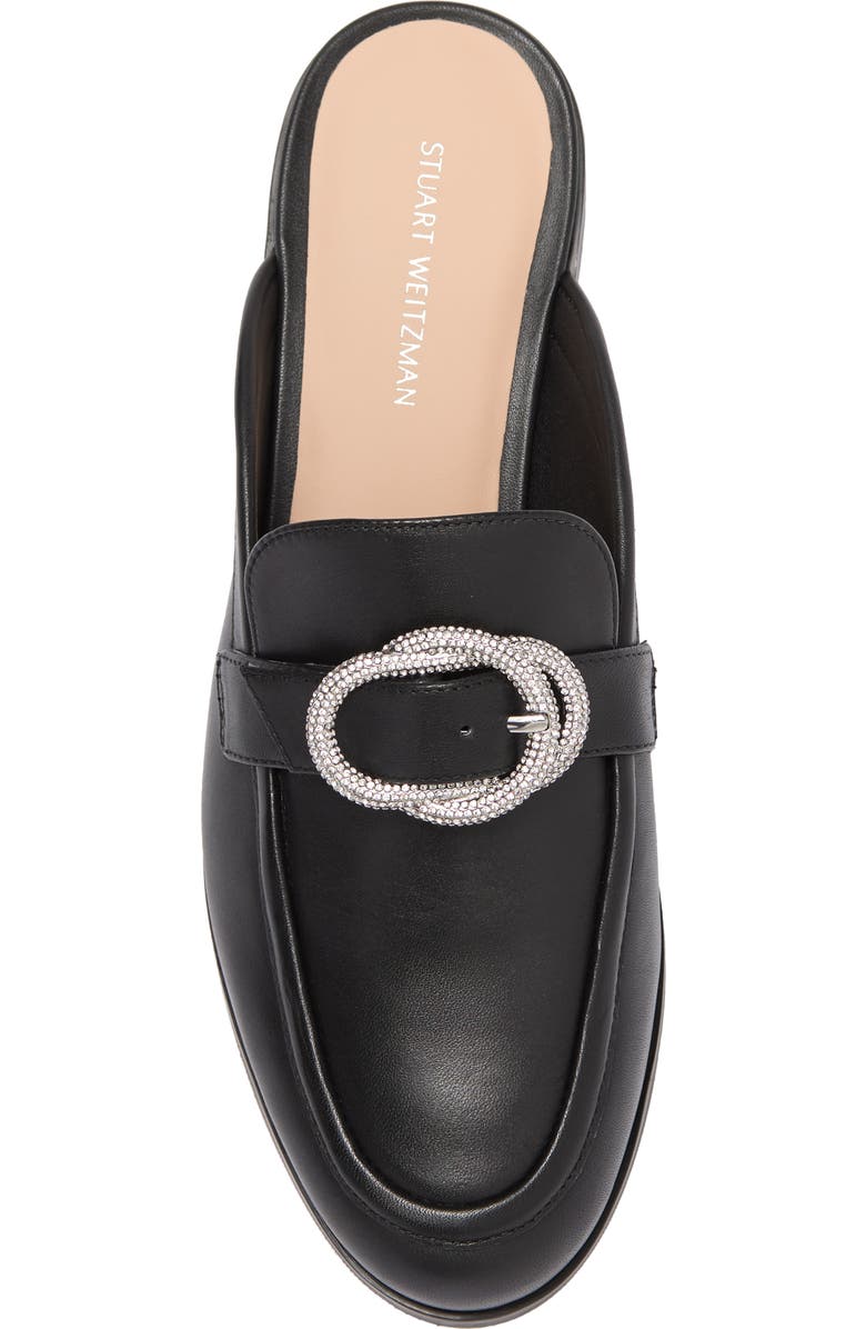 Stuart Weitzman Crystal Buckle Mule, Alternate, color,