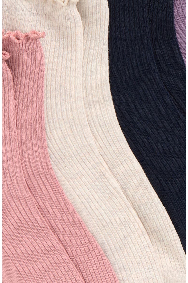 Kids' Assorted 6-Pack Lettuce Edge Crew Socks, Alternate, color, PINK MULTI ASSORTED