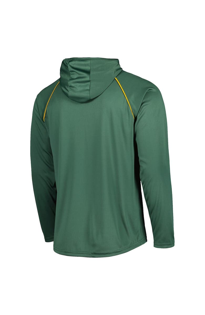 STARTER Men's Starter Green Green Bay Packers Vintage Logo Raglan Hoodie T-Shirt, Alternate, color, 