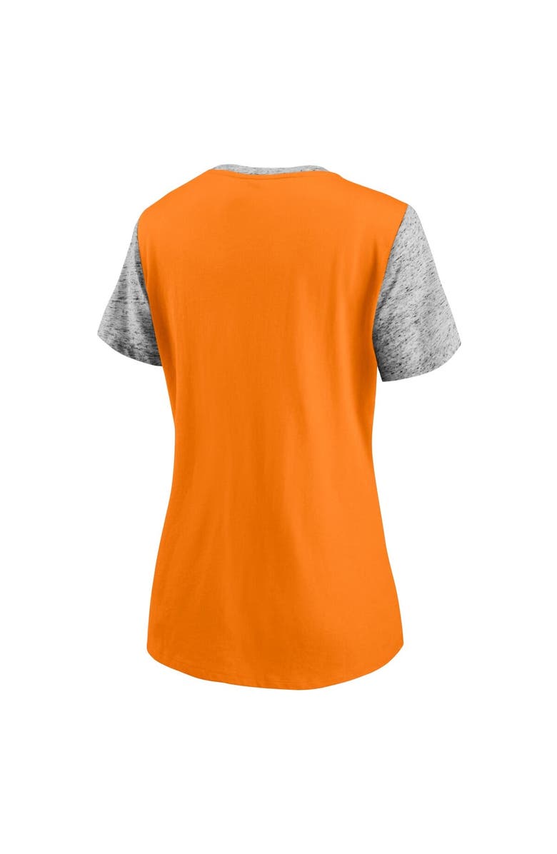 FANATICS Women's Fanatics Tennessee Orange/Heathered Gray Tennessee Volunteers Inside Pocket T-Shirt, Alternate, color, 