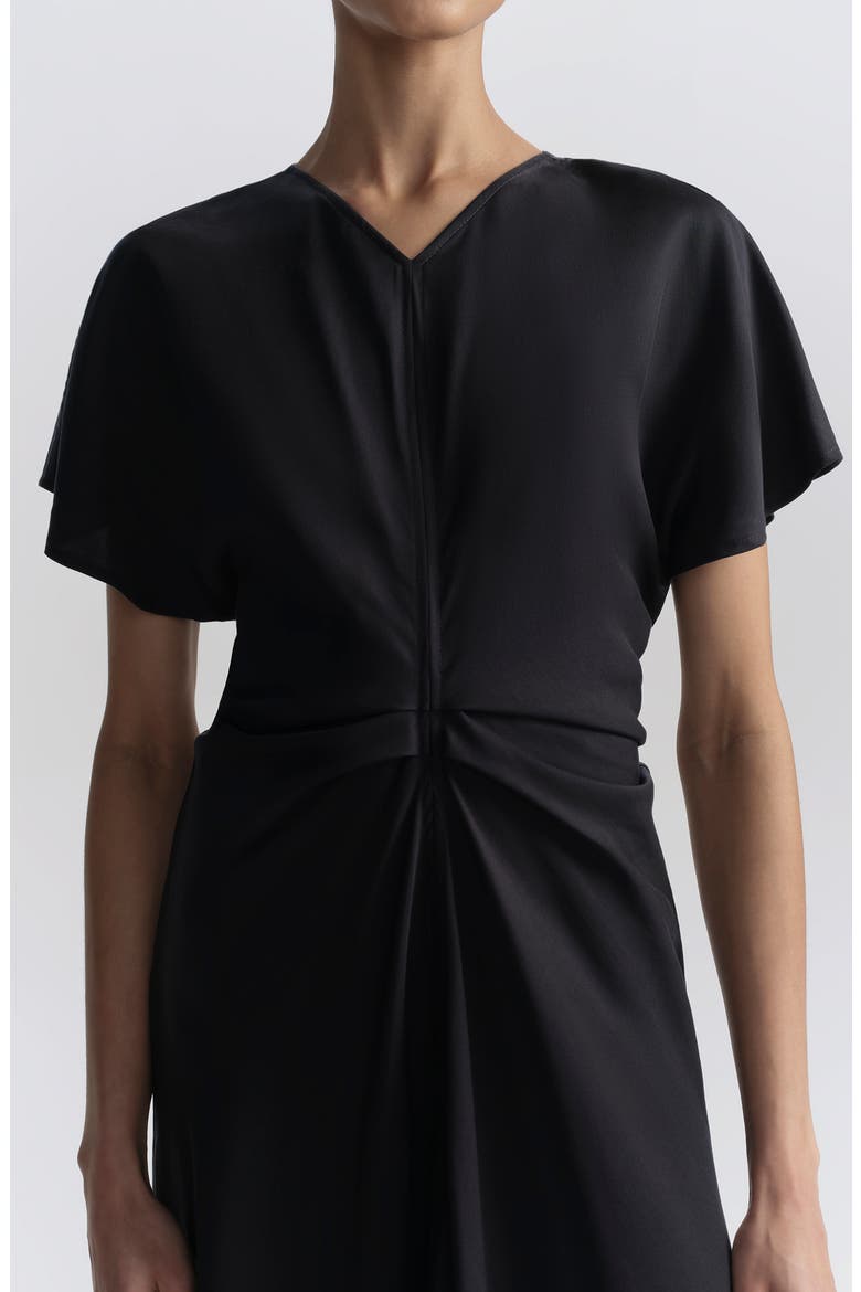 Rem Gathered Waist Midi Dress, Alternate, color, NIGHT BLUE
