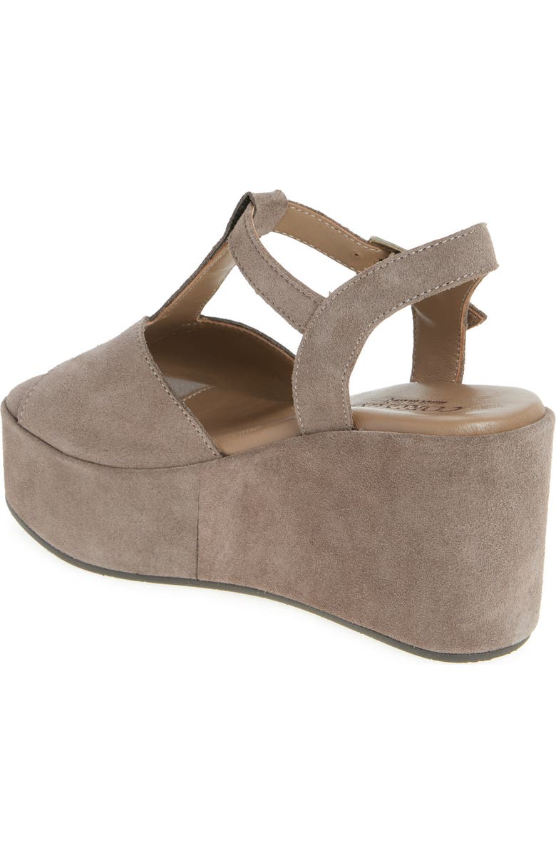 Cordani Jaycee Platform Sandal, Alternate, color, Porcinio Suede