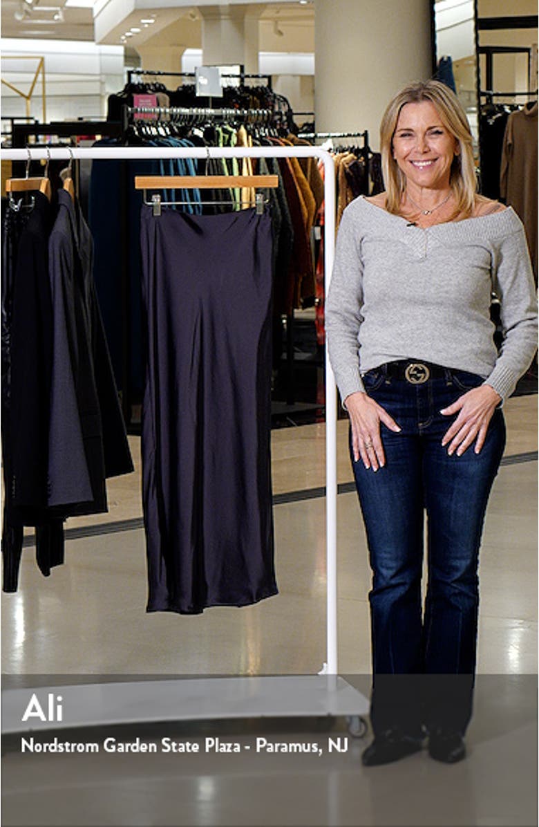 Side Slit Satin Skirt, sales video thumbnail