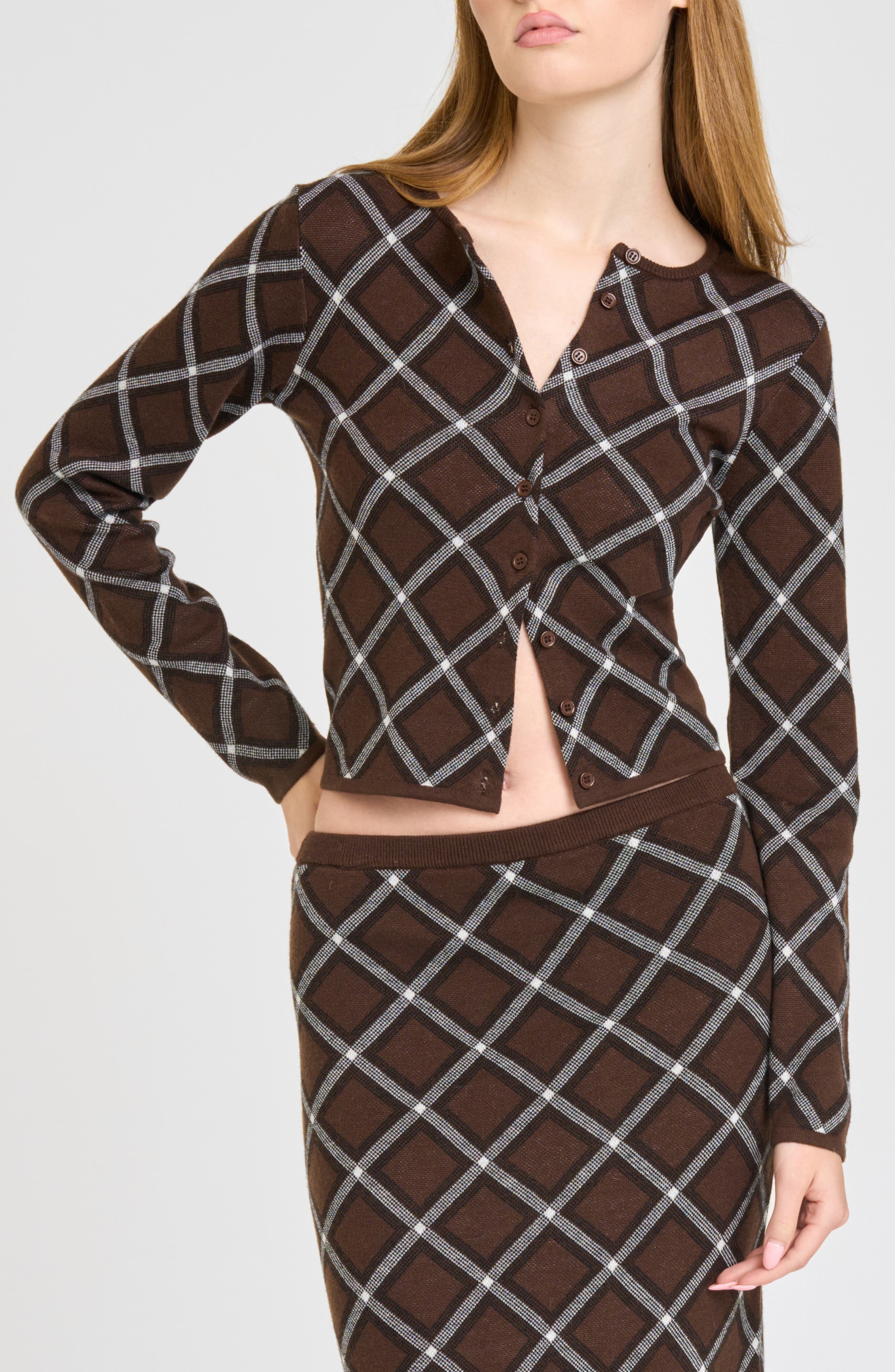 selected BROWN CHECKER