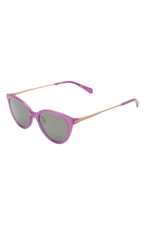 Eyebobs Statuette 51mm Polarized Cat Eye Sunglasses In Lollipop Purple/rose Gold