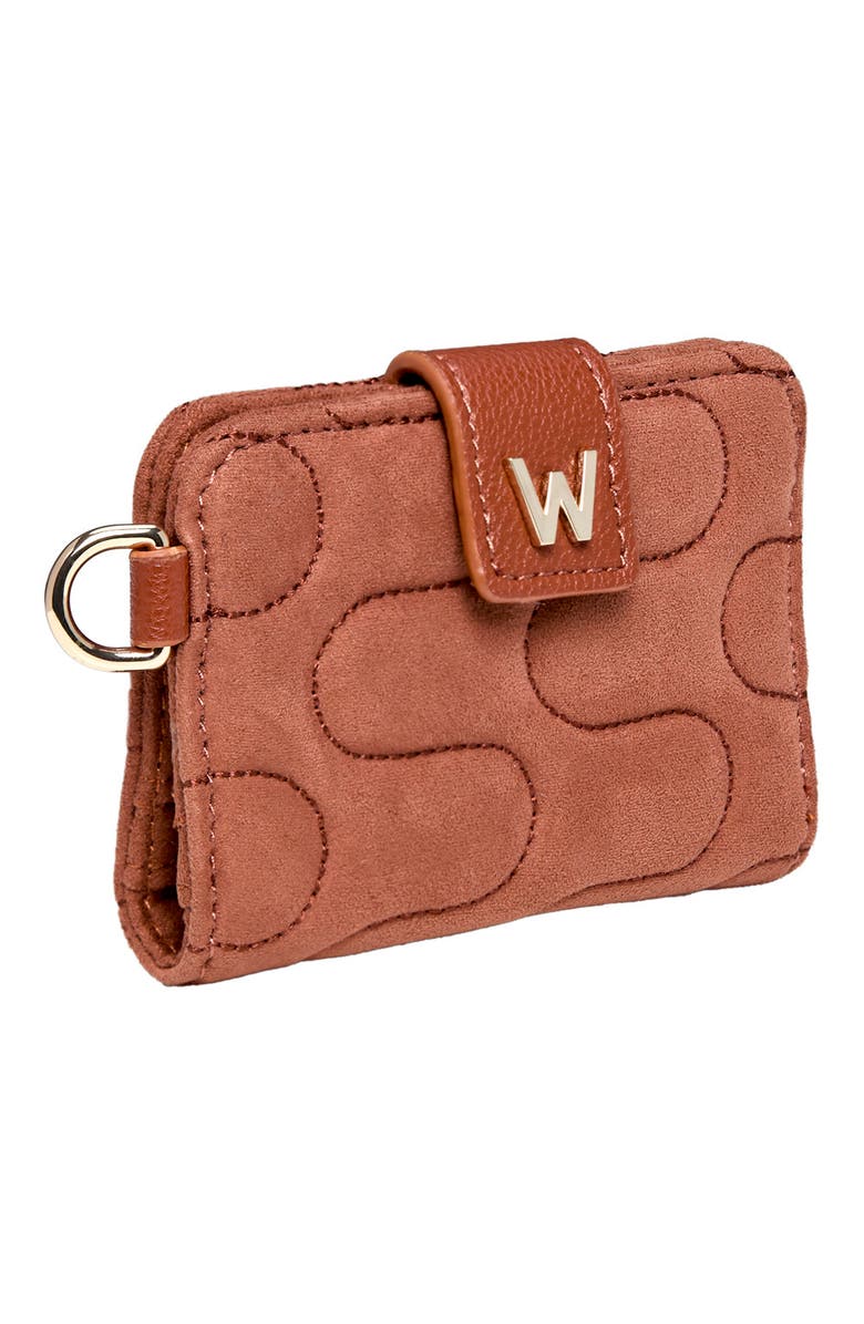 WOLF Mimi Swirl Card Case, Alternate, color, Nutshell Brown
