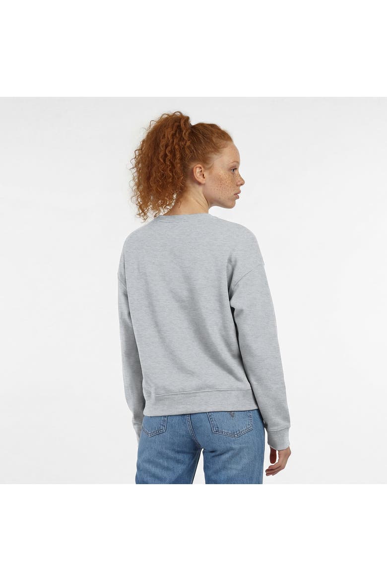 Women's Champion  Heather Gray Georgetown Hoyas Academic Crest Powerblend Crewneck Sweatshirt, Alternate, color, Heather Gray