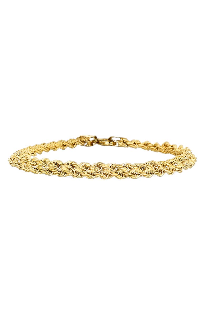 Bony Levy 14K Gold Rope Chain Bracelet, Main, color,
