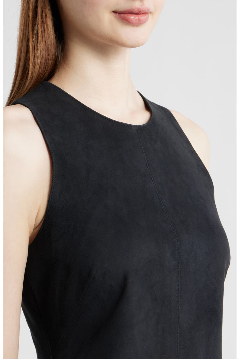 Sycara Sleeveless Suede Minidress, Alternate, color, SKY CAPTAIN