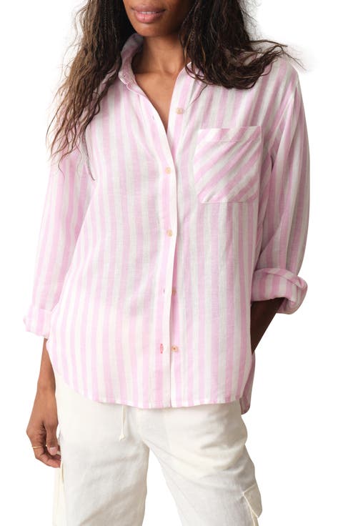 Jane Relaxed Fit Stripe Button-Up Shirt