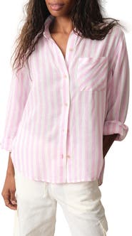 Marine Layer Jane Relaxed Fit Stripe Button-Up Shirt
