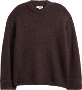 Topshop Boxy Fluffy Crewneck Sweater