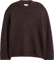 Topshop Boxy Fluffy Crewneck Sweater