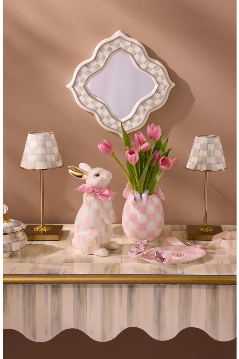 Rosy Check Standing Bunny, Alternate, color, PINK