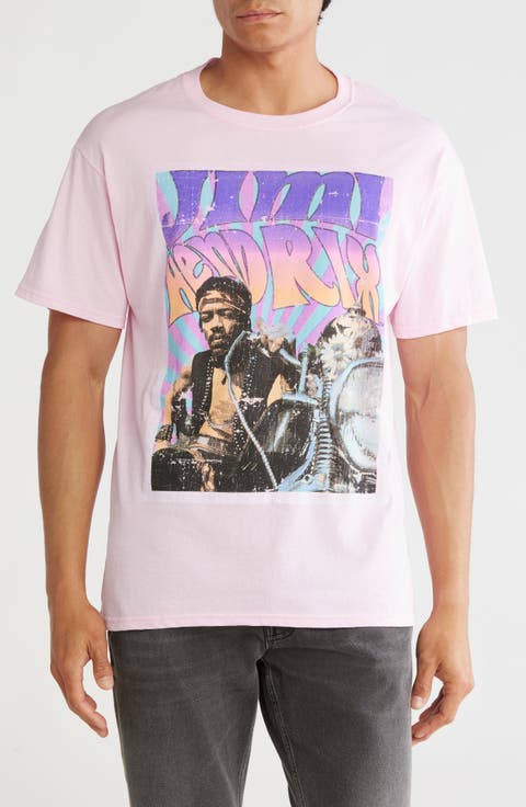 Jimi Hendrix Bike Graphic T-Shirt