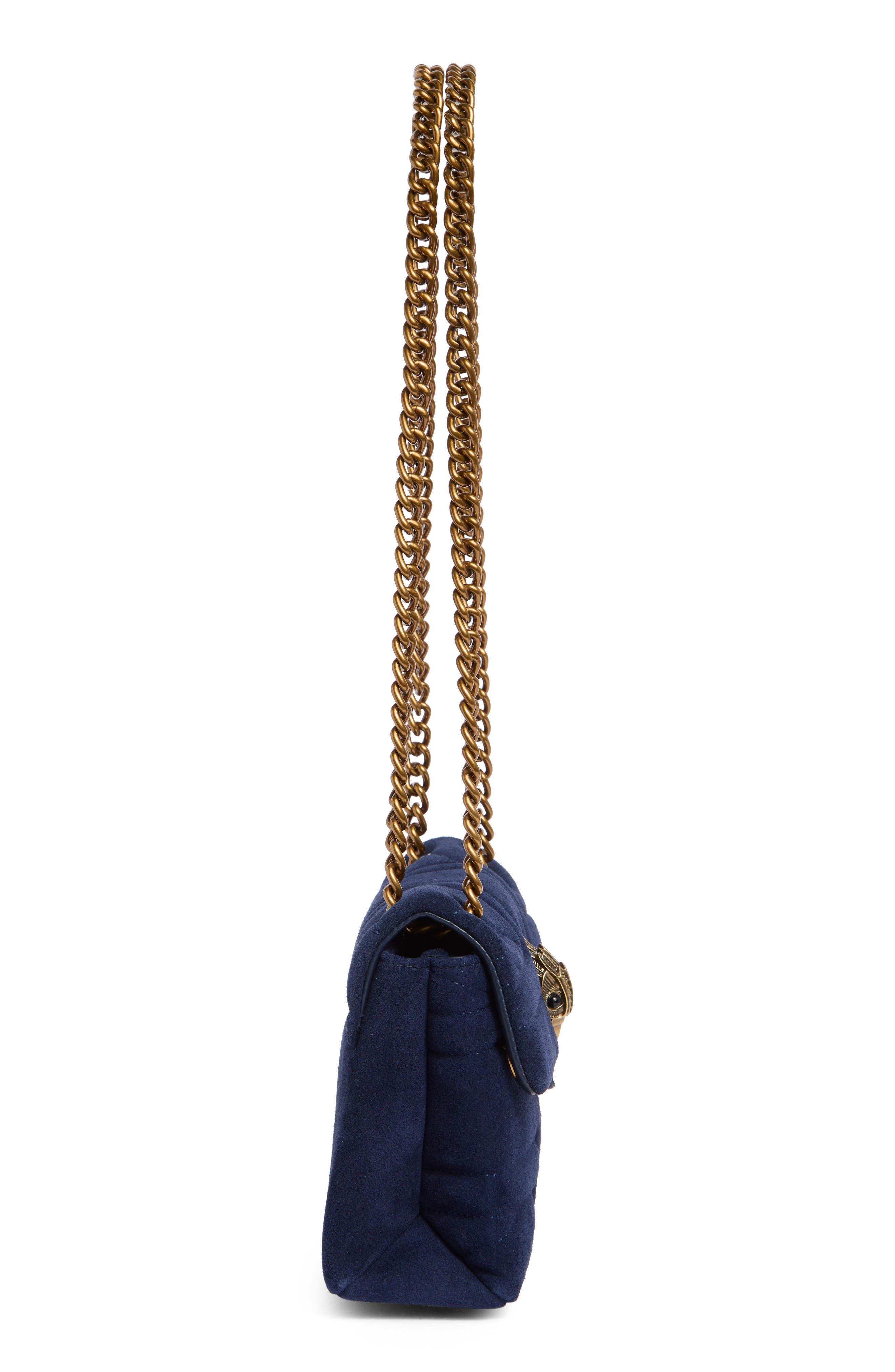 Kurt Geiger London Mini Kensington Convertible Leather Crossbody Bag, Alternate, color, Navy