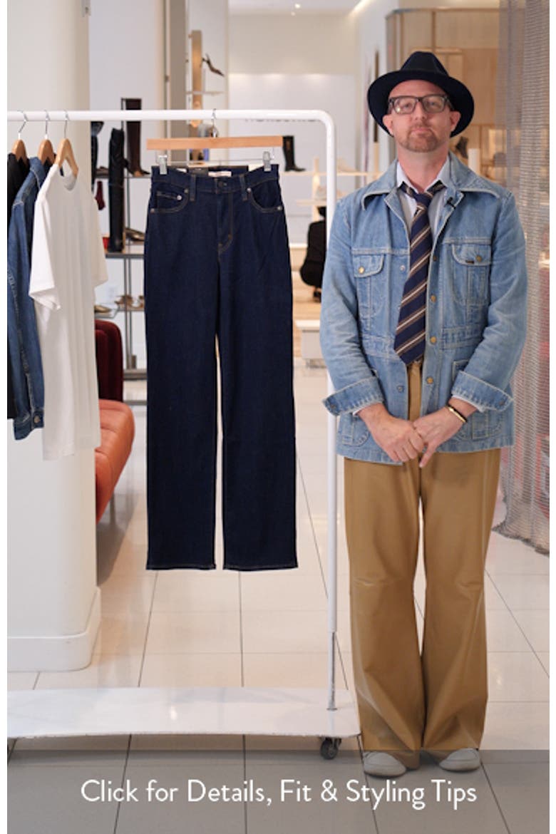 723™ High Waist Straight Leg Jeans video