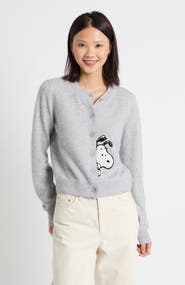 Chinti & Parker Sneaky Snoopy Wool-Cashmere Cardigan