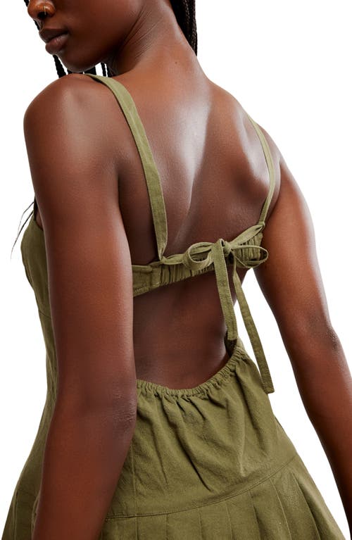 Free People Azasia Minidress In Crystal Kelp