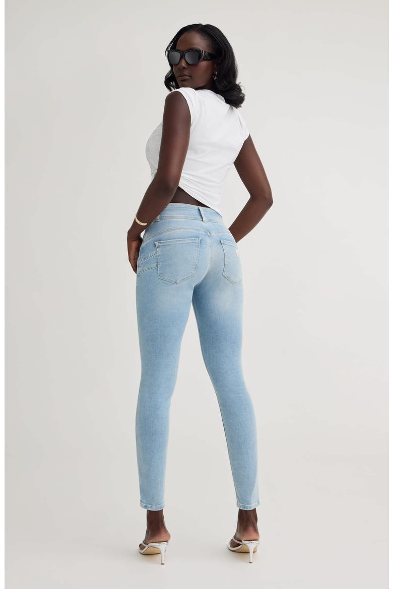 Shape Up High Waist Ankle Skinny Jeans, Alternate, color, RWAT-OPEN