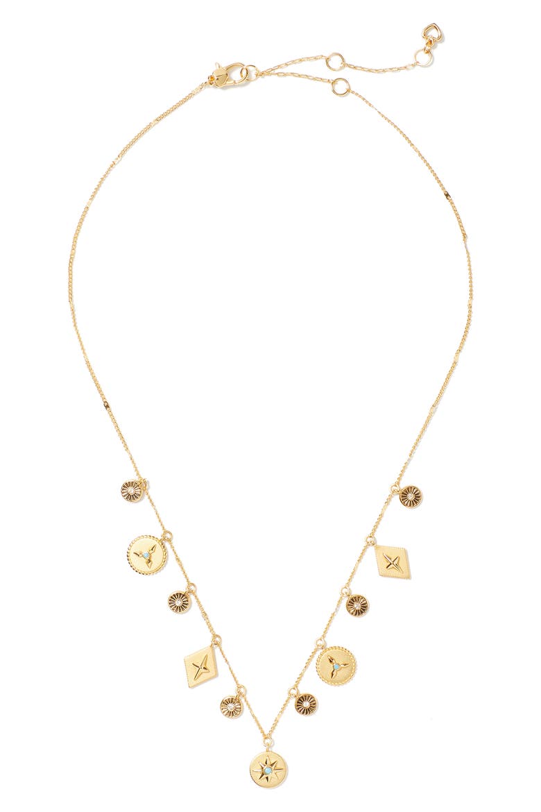 my medallion charm necklace, Alternate, color, GOLD