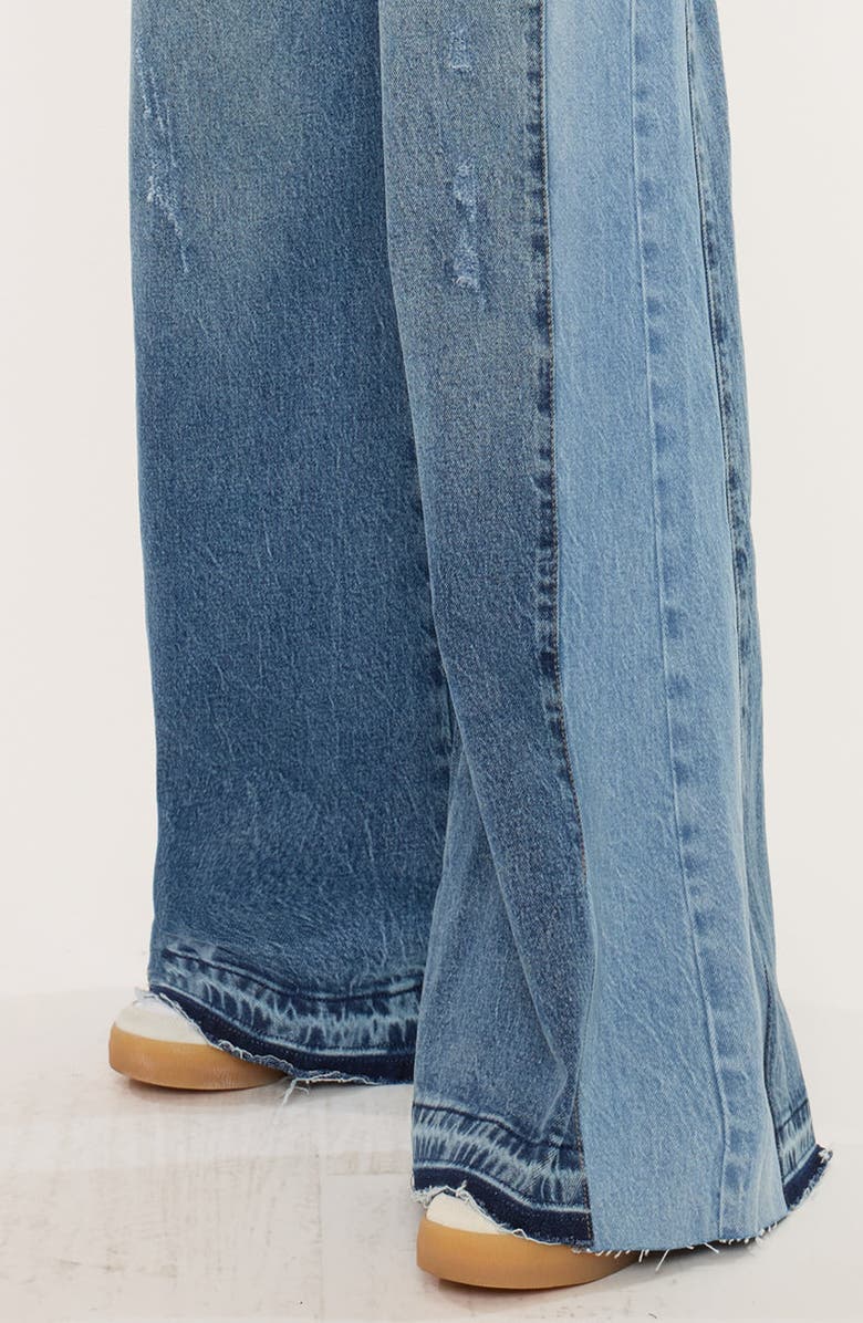 KanCan Clover High Rise Wide Leg Jeans, Alternate, color, Medium Wash