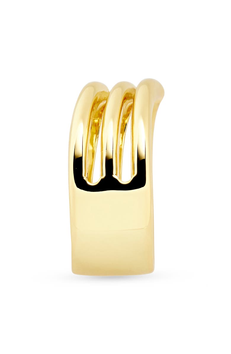 Covet Chevron Band Ring, Alternate, color, Gold