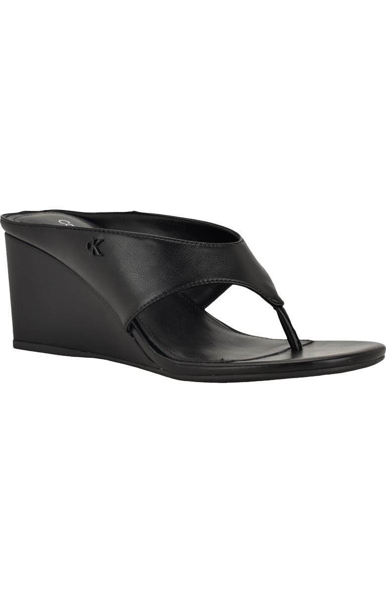 Calvin Klein Marchela Wedge Sandal, Main, color, Black