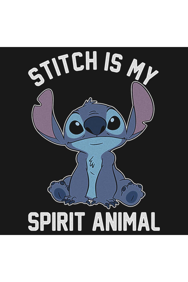 Girl's Lilo & Stitch Experiment 626 Spirit Animal  Graphic T-Shirt, Alternate, color, Black