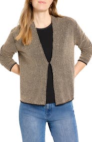 NIC+ZOE Pixel Hooked Up Cotton Blend Cardigan