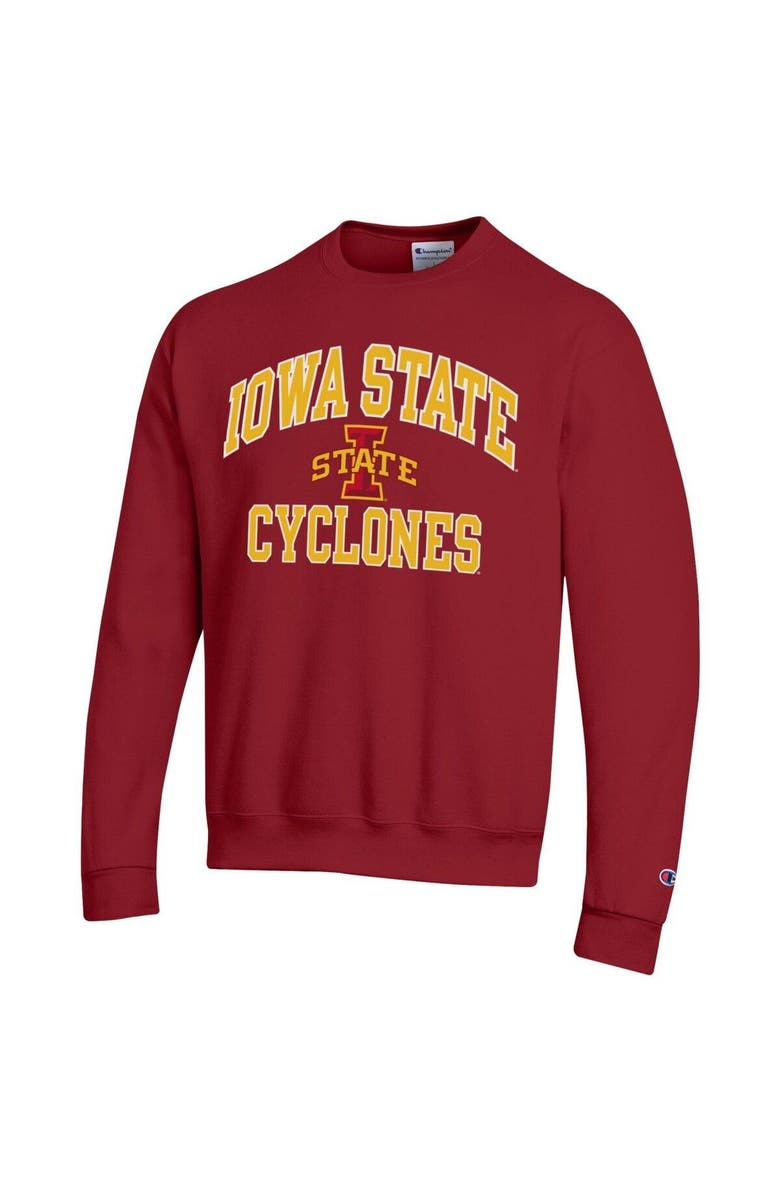 Champion Men's Champion Cardinal Iowa State Cyclones High Motor Pullover Sweatshirt, Alternate, color, Cardinal
