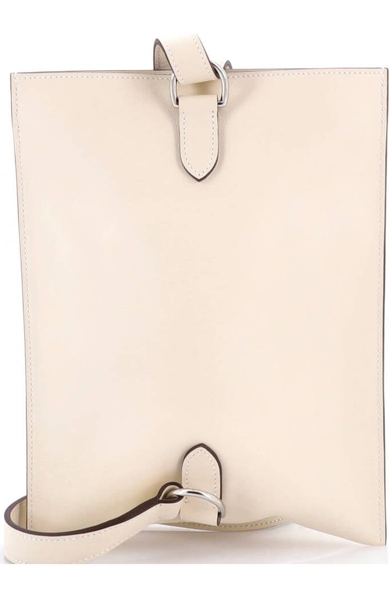 Pre-Owned Hermes Pochenplus Sling Wallet Leather, Alternate, color, Nata