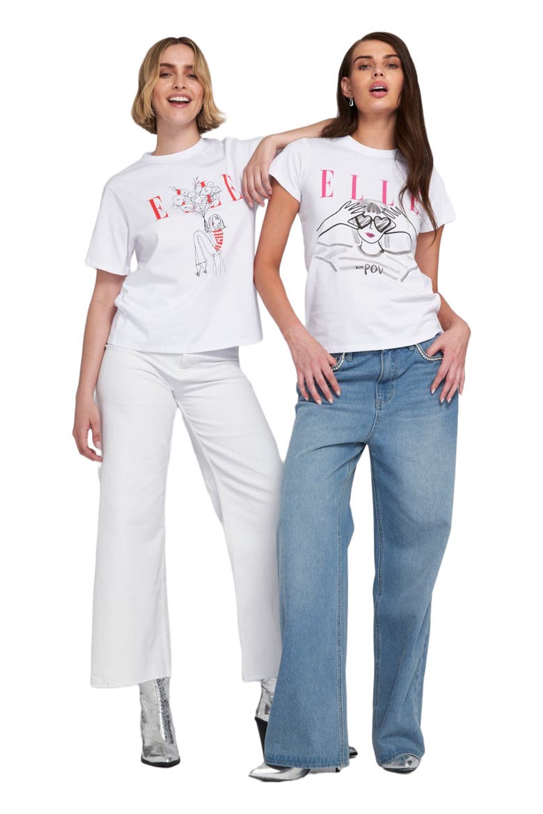 Heart Eyes Graphic Tee T-Shirt, Alternate, color, White