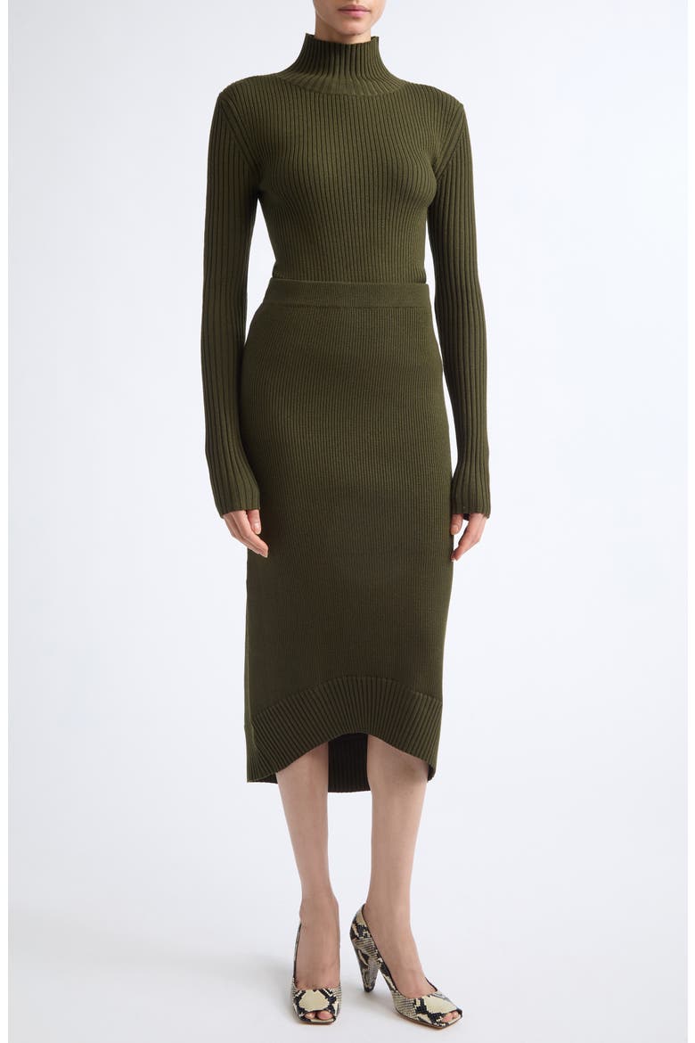 Wool Blend Sweater, Alternate, color, MARSH GREEN