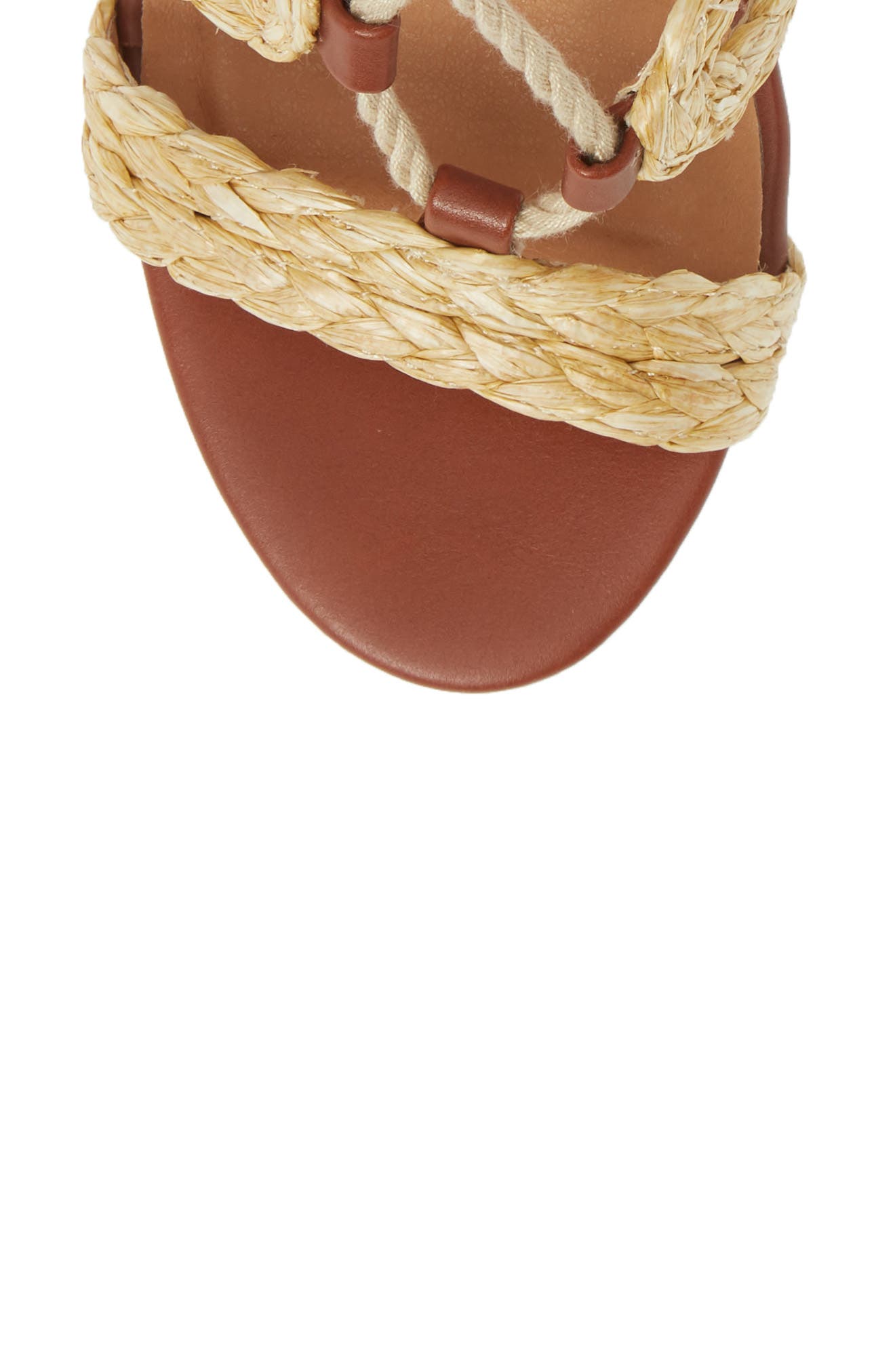 MIA Renita Raffia Wraparound Sandal, Alternate, color, 