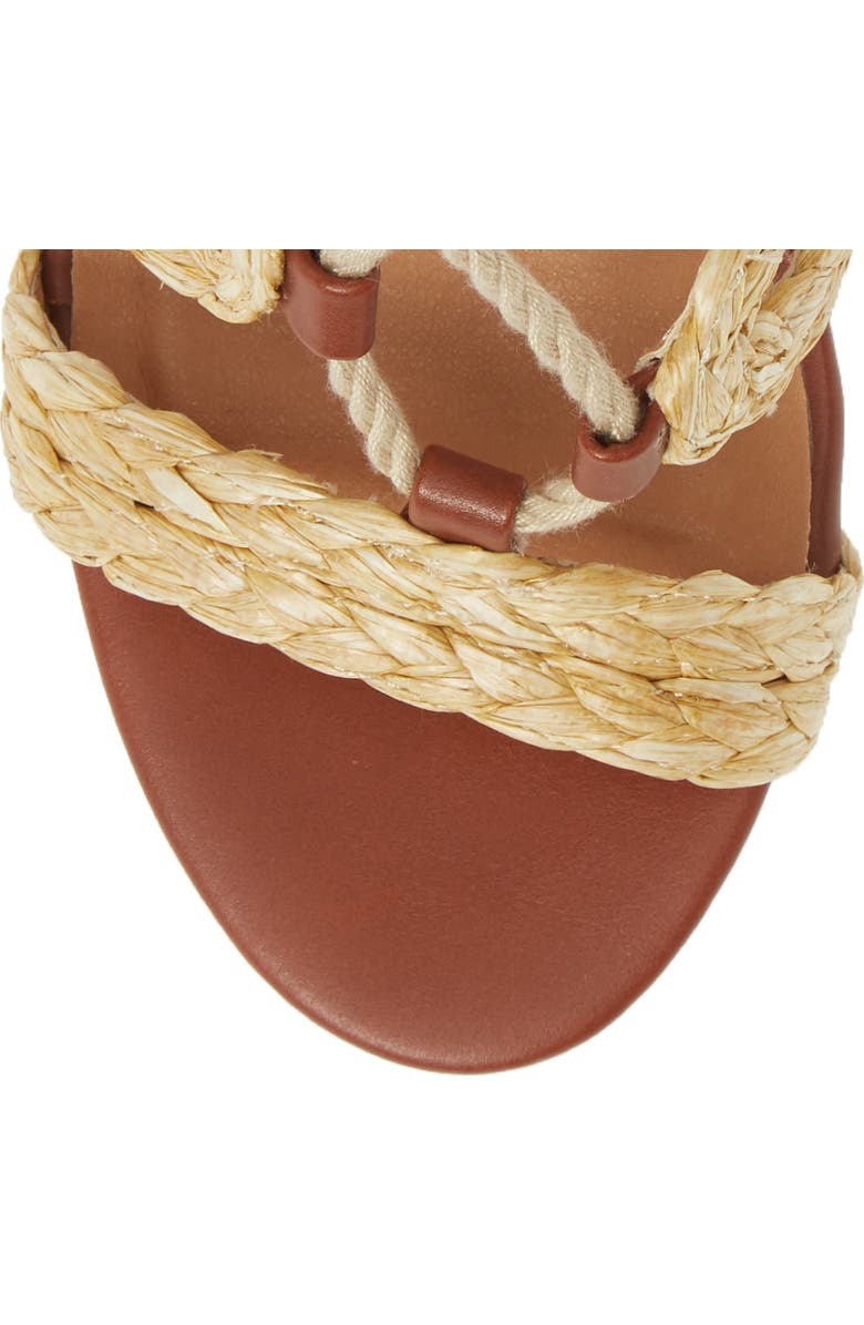 MIA Renita Raffia Wraparound Sandal, Alternate, color,
