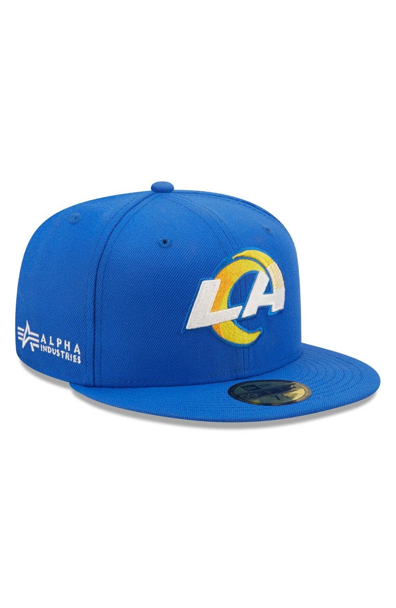 New Era x Alpha Industries Men's New Era x Alpha Industries Royal Los Angeles Rams Alpha 59FIFTY Fitted Hat, Main, color, Royal