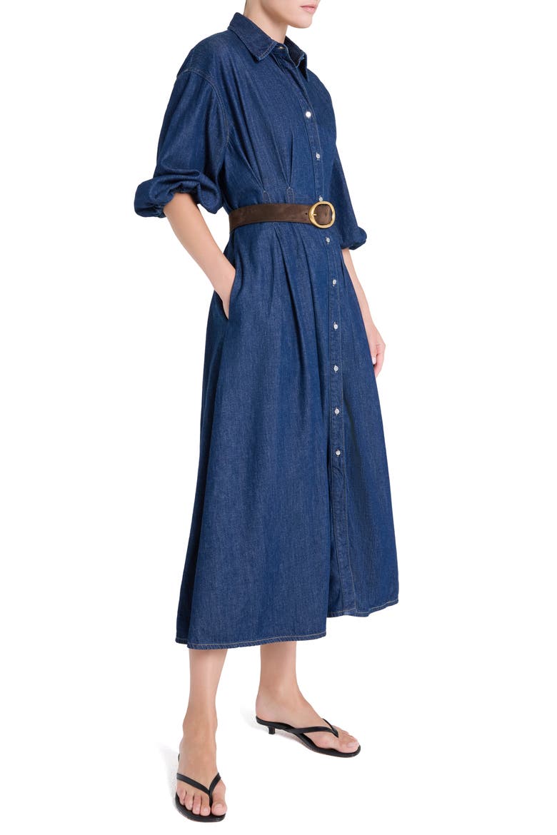 Mason Denim Shirtdress with Pockets, Alternate, color, INDIGO RESIN