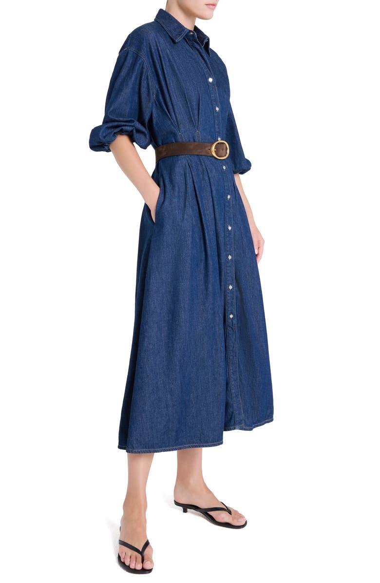 TWP Mason Denim Shirtdress with Pockets, Alternate, color, Indigo Resin
