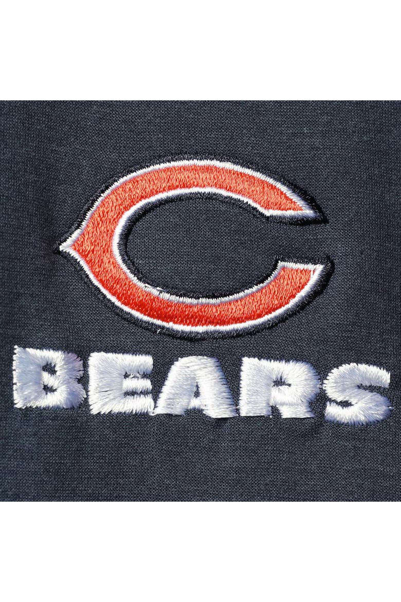 Men's Dunbrooke Navy Chicago Bears Shag Tri-Blend Full-Zip Raglan Hoodie, Alternate, color, Navy