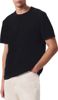 rag & bone Harvey Ringer Cotton Blend Mesh T-Shirt