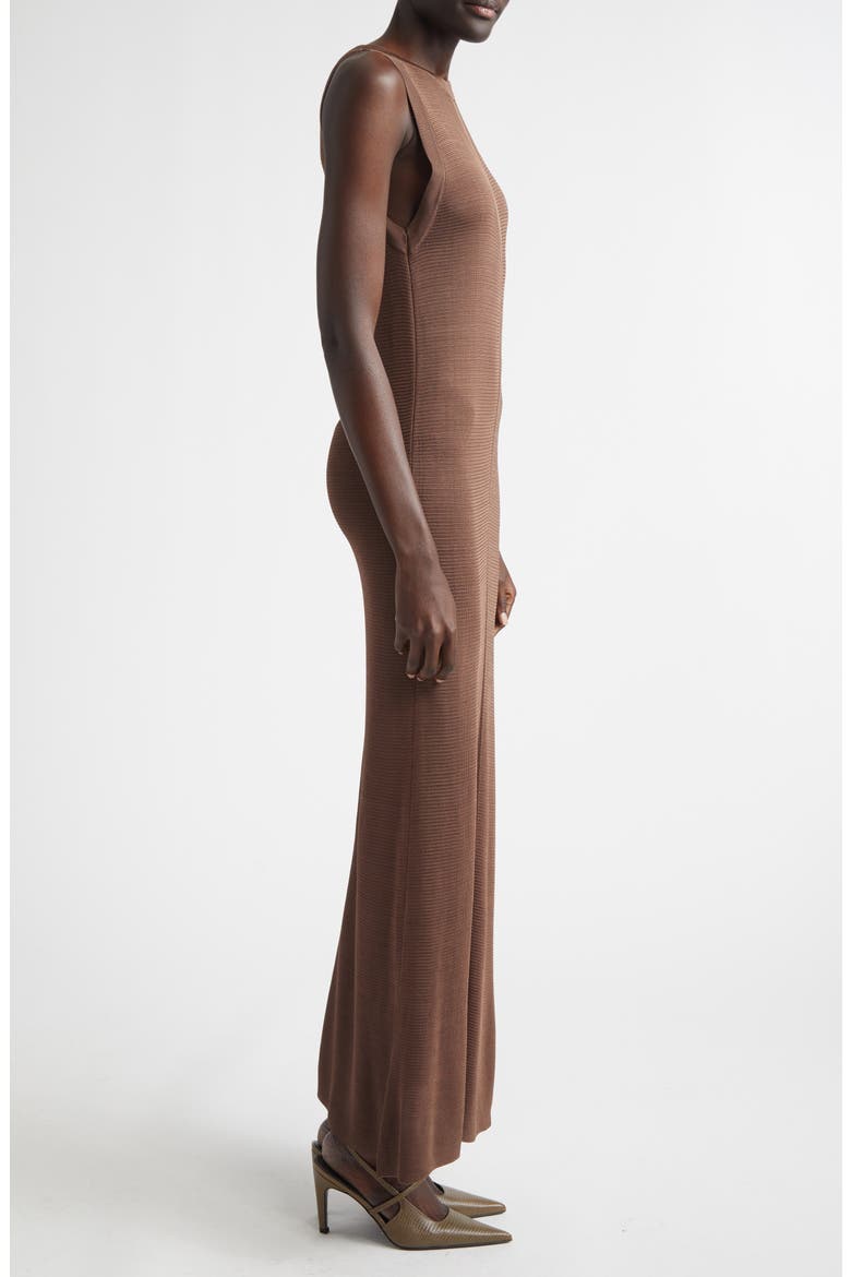 Pablo Sleeveless Maxi Dress, Alternate, color, BROWN