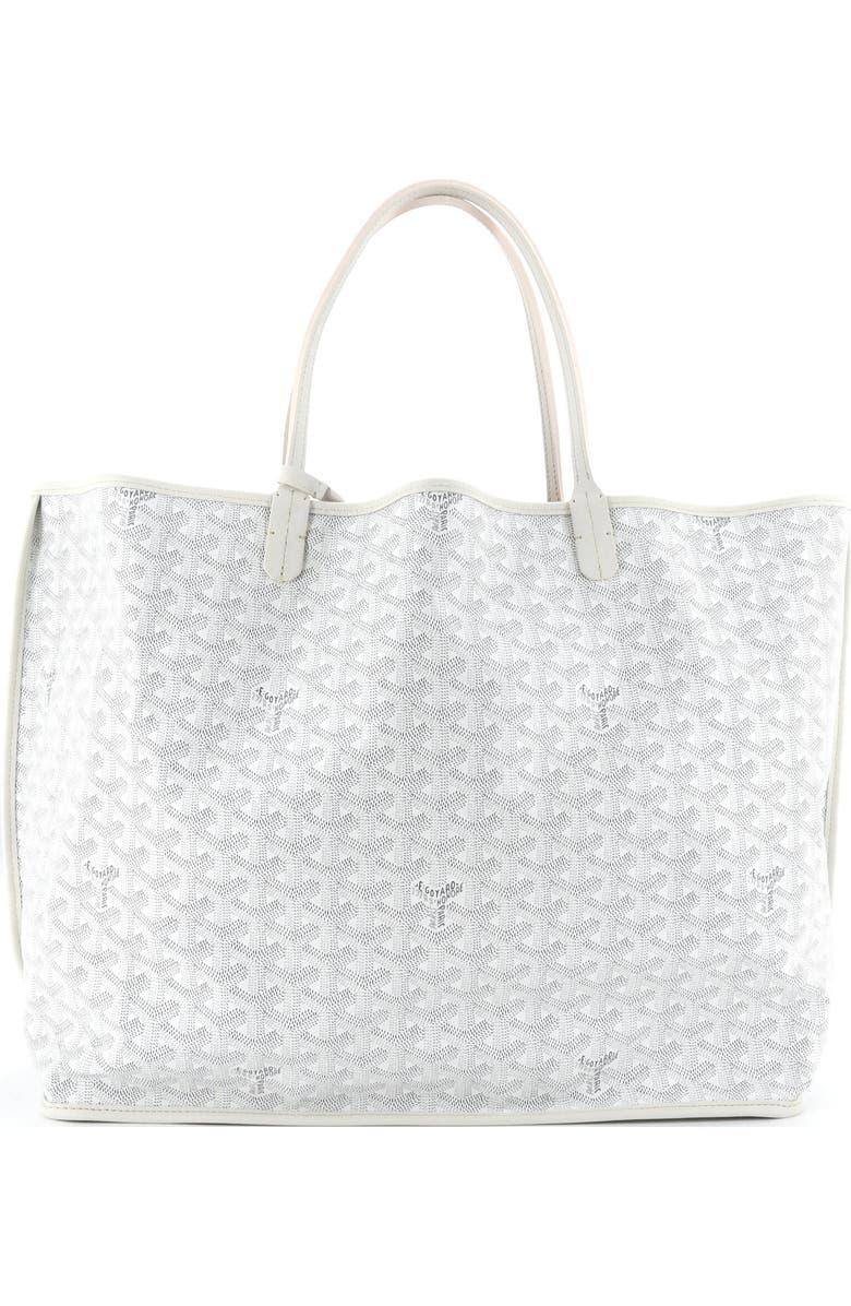 Pre-Owned Goyard Anjou Reversible Tote Coated Canvas GM, Alternate, color, White