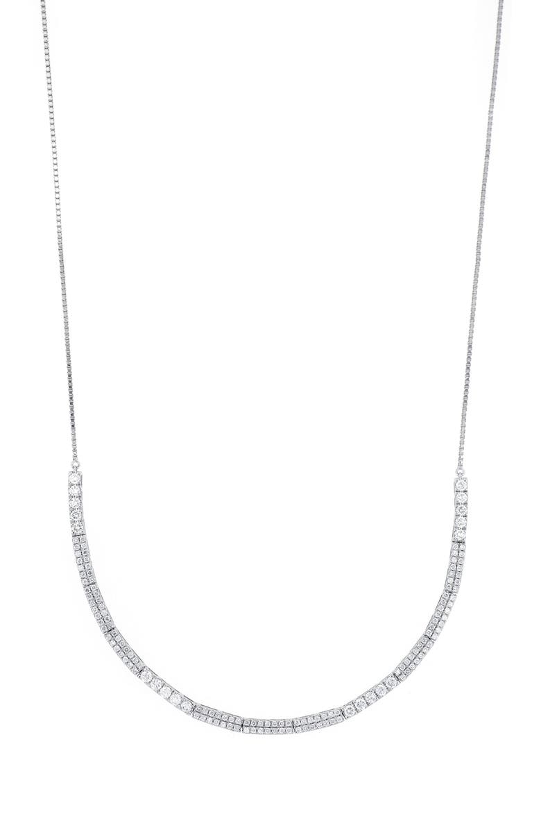 Bony Levy Large & Small Diamond Tennis Necklace, Main, color,