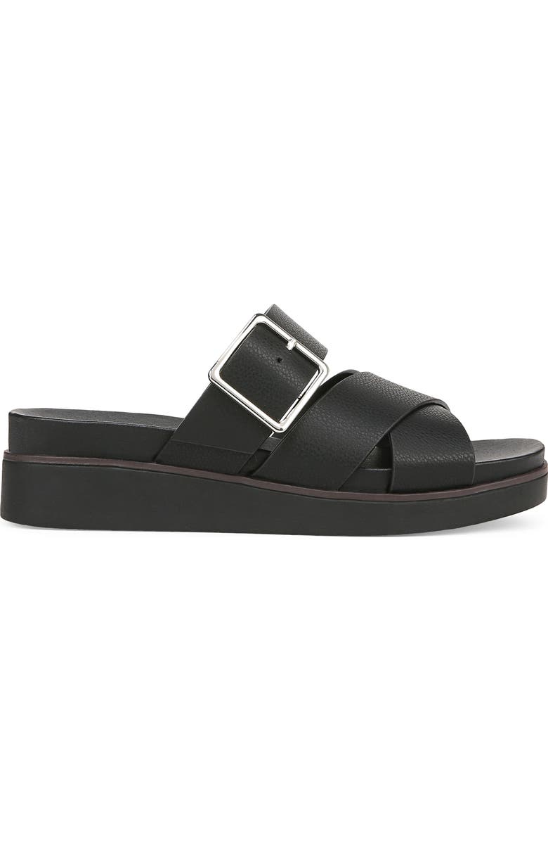 LifeStride Getaway Platform Slide Sandal, Alternate, color, Black