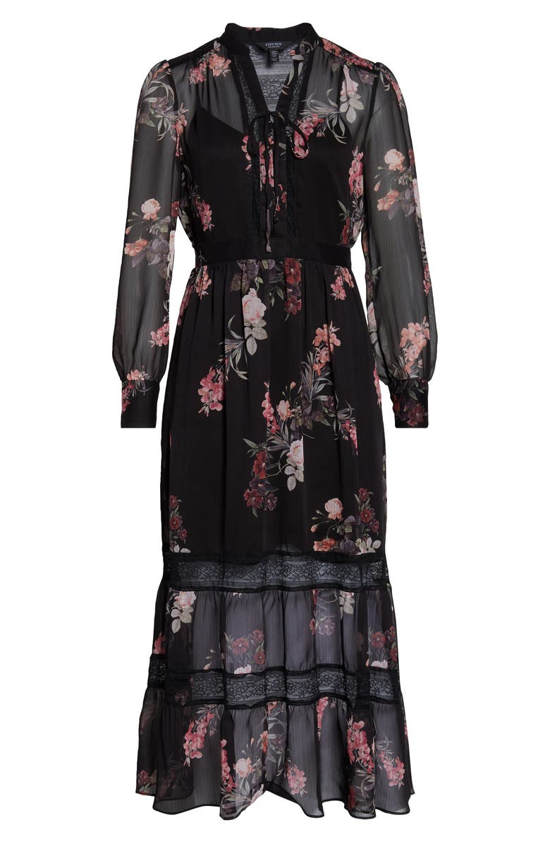Ever New Pipa Lace & Chiffon Maxi Dress, Alternate, color, 