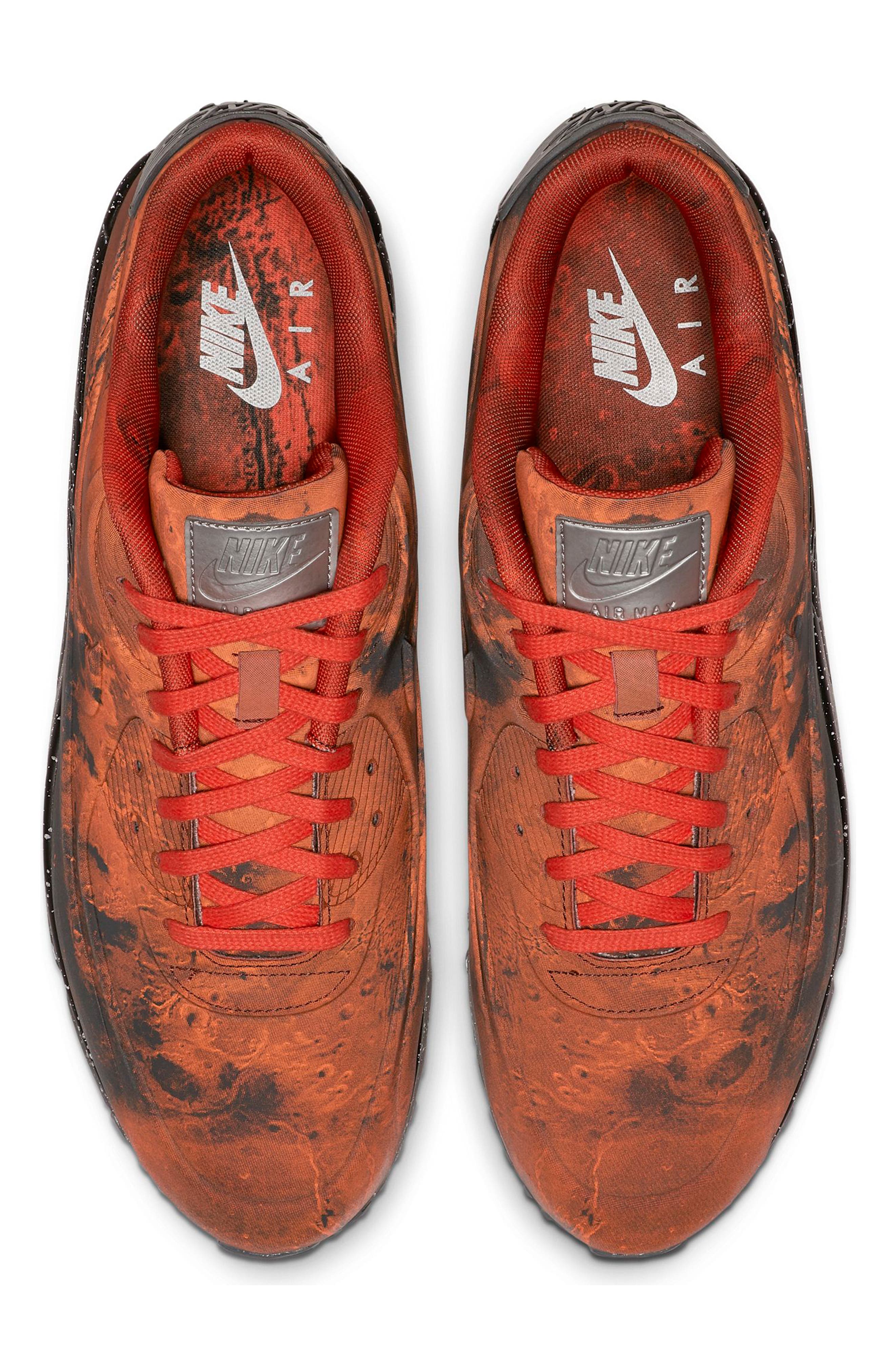 Air Max 90 QS Sneaker, Alternate, color, MARS STONE/ MAGMA ORANGE