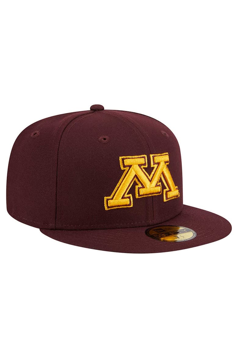 Men's New Era Maroon Minnesota Golden Gophers 59FIFTY Fitted Hat, Alternate, color, Maroon